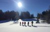 Schneeschuhtour am Golfplatz bei der Sonnenalp